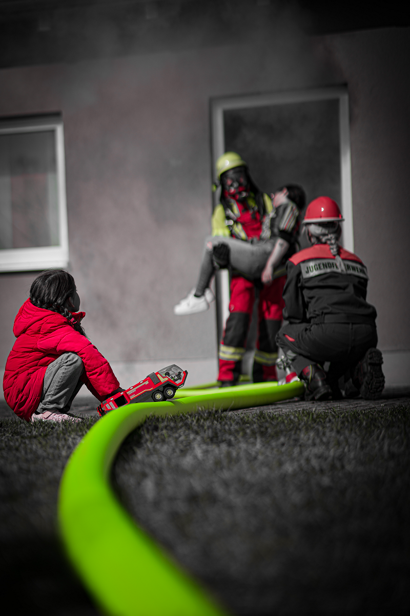 Gewinnerfoto der Jugendfeuerwehr Grafenwöhr beim Jugendfotopreis Oberpfalz