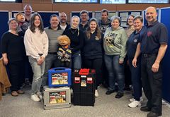 Das Team der Brandschutzerzieher aus dem Landkreis Neustadt/WN.